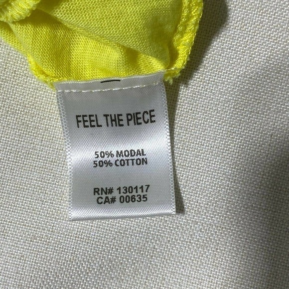 Feel the Piece Terre Jacobs Yellow Tops T-Shirt S - Picture 11 of 12